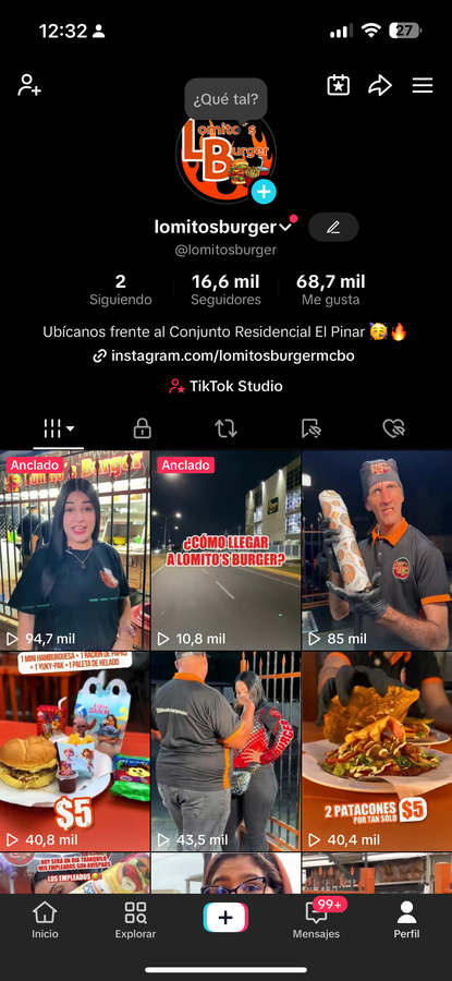 Perfil de Instagram